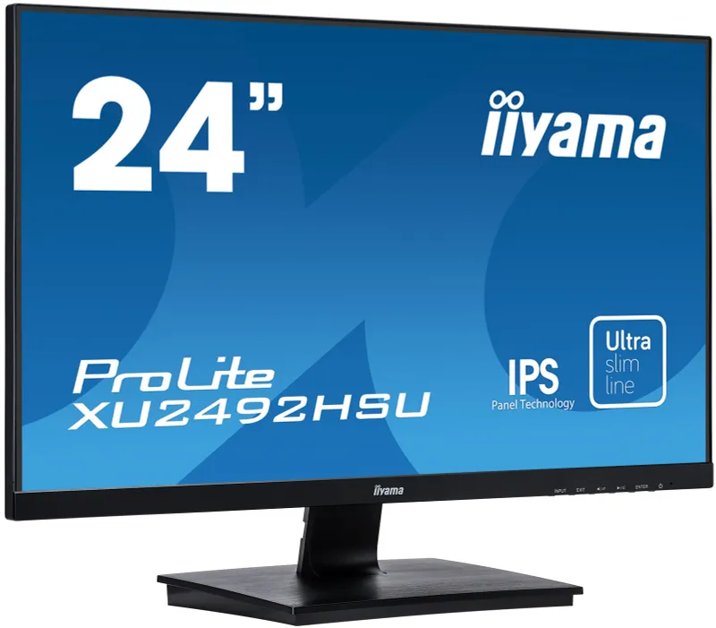 Монитор Iiyama 23.8" ProLite XU2492HSU-B1 черный IPS LED 4ms 16:9 HDMI M/M матовая 1000:1 250cd 178гр/178гр 1920x1080 75Hz VGA DP FHD USB 3.6кг