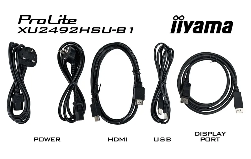 Монитор Iiyama 23.8" ProLite XU2492HSU-B1 черный IPS LED 4ms 16:9 HDMI M/M матовая 1000:1 250cd 178гр/178гр 1920x1080 75Hz VGA DP FHD USB 3.6кг