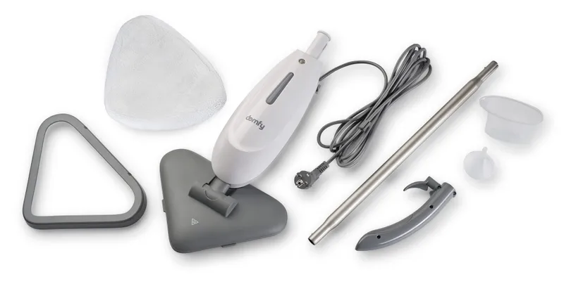 Швабра паровая Domfy DSW-SM101 1500Вт белый/серый