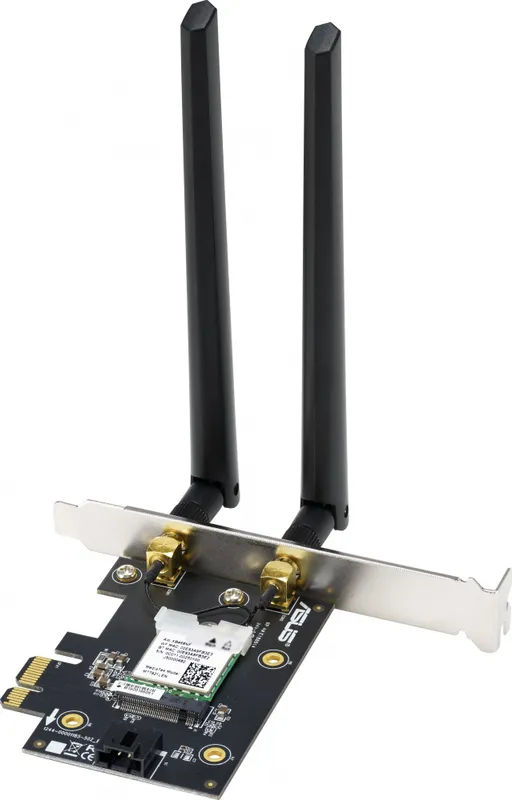 Адаптер ASUS PCE-AX1800 //WIFI 802.11ax, 2402 + 574Mbps, PCI-E Adapter, 2 antenna; 90IG07A0-MO0B00