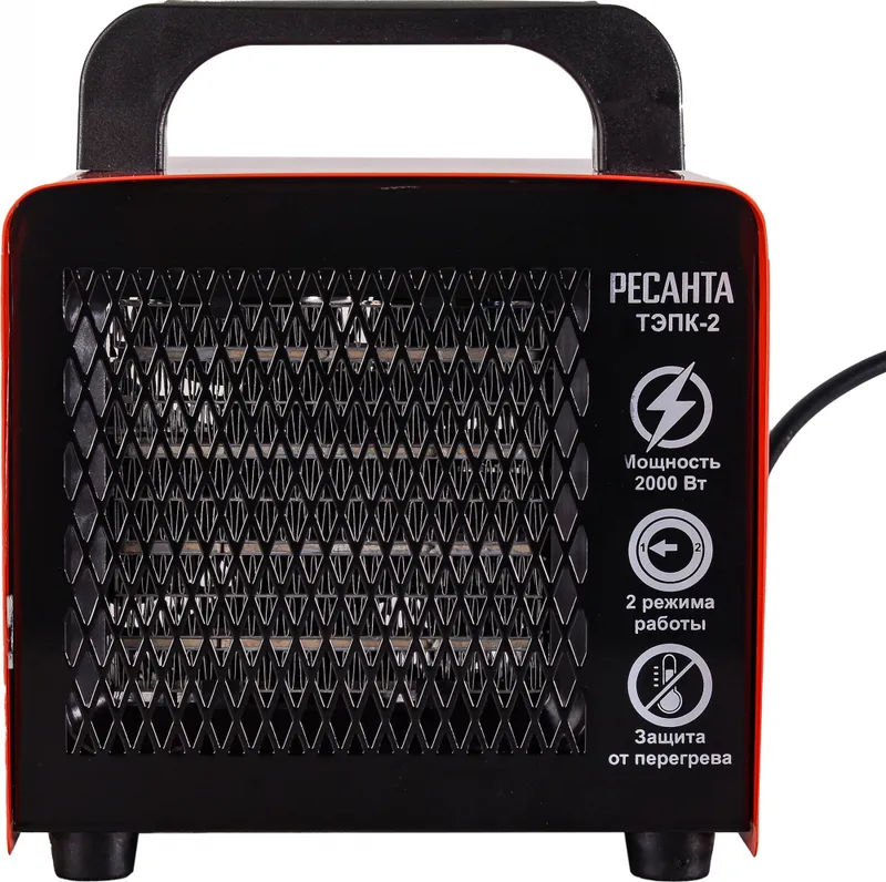 Тепловая пушка электрическая Ресанта ТЭПК-2 2000Вт красный