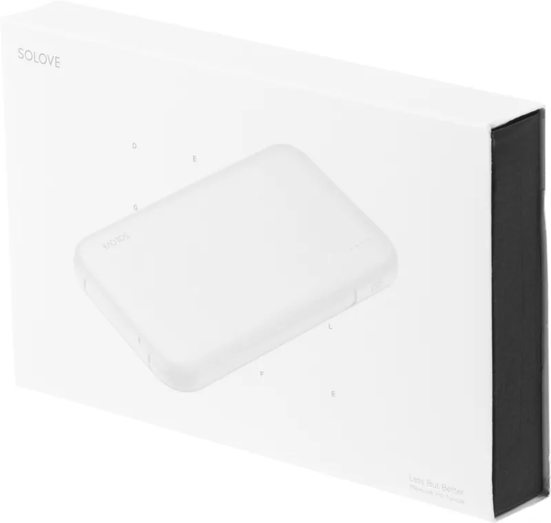 Мобильный аккумулятор Solove Solove W7 10000mAh QC3.0 3A белый (W7 WHITE RUS)