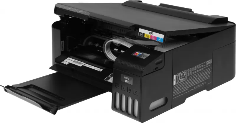 Принтер струйный Epson L1250 (C11CJ71405/403) A4 WiFi черный