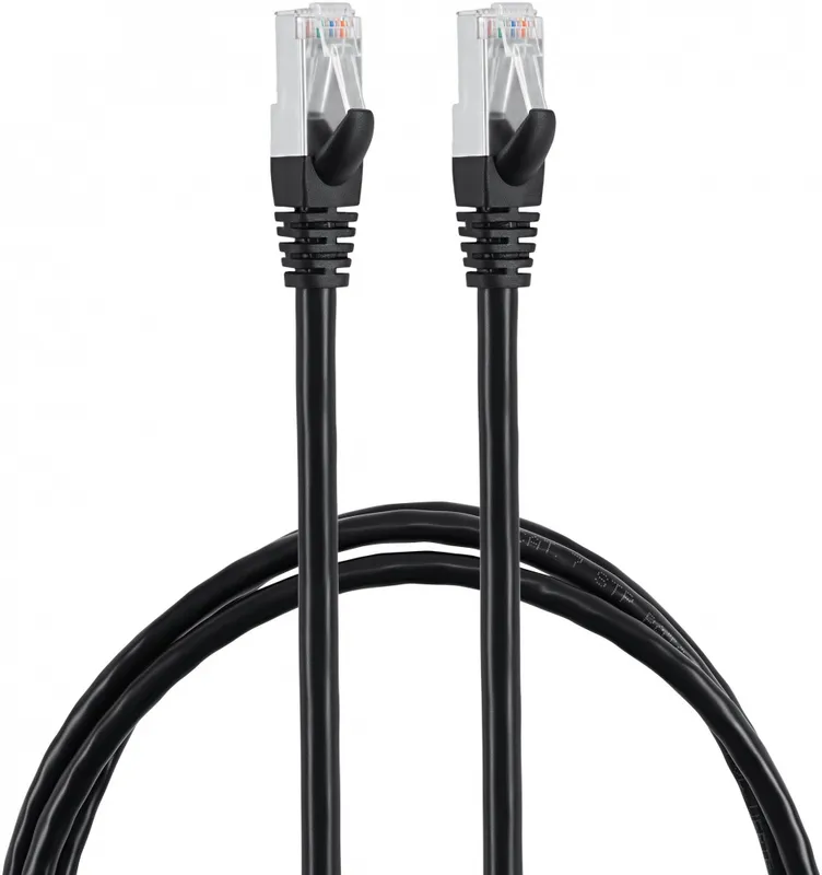 Патч-корд Buro BU-7-1.5M STP 4 пары cat.7 CCA molded 1.5м черный RJ-45 (m)-RJ-45 (m)