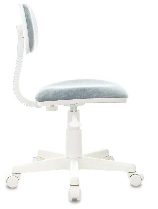 Кресло детское Бюрократ CH-W201NX серо-голубой Light-28 крестов. пластик белый пластик белый