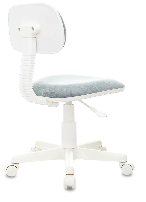 Кресло детское Бюрократ CH-W201NX серо-голубой Light-28 крестов. пластик белый пластик белый