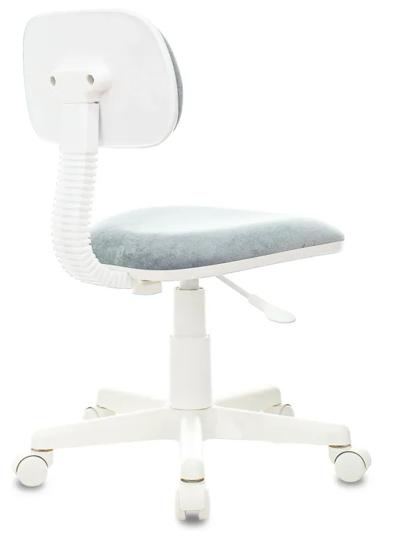 Кресло детское Бюрократ CH-W201NX серо-голубой Light-28 крестов. пластик белый пластик белый