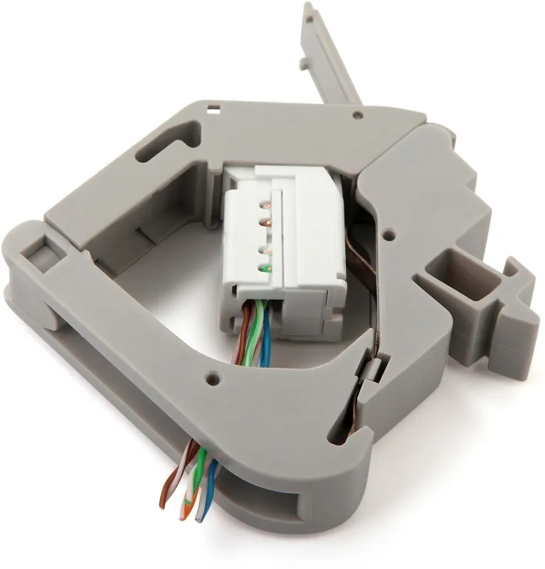 Крепление Hyperline FP-IE-DIN-KJ-1A-GY (упак.:1шт) 1м