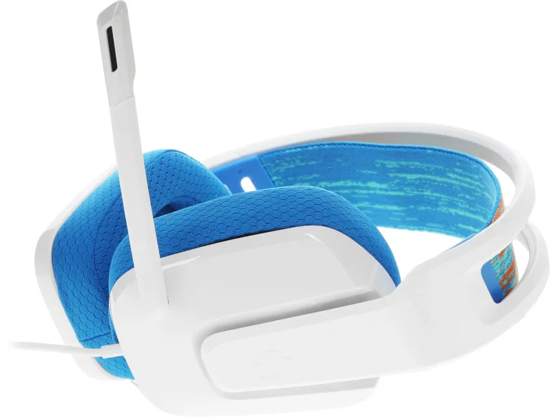 Наушники с микрофоном Logitech G335 белый/голубой 2м накладные оголовье (981-001018)