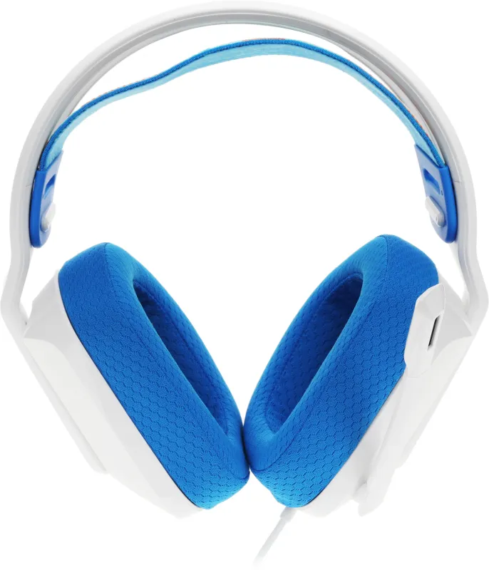 Наушники с микрофоном Logitech G335 белый/голубой 2м накладные оголовье (981-001018)