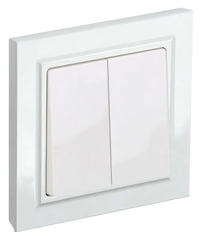 Выключатель IEK Brite ВСР10-2-0-БрБ скрыт. 2кл. IP20 белый (упак.:1шт) (BR-V20-0-10-K01-F)