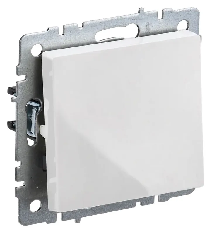 Выключатель IEK Brite ВС10-1-6-БрБ скрыт. 1кл. проходной IP20 белый (упак.:1шт) (BR-V12-0-10-K01)