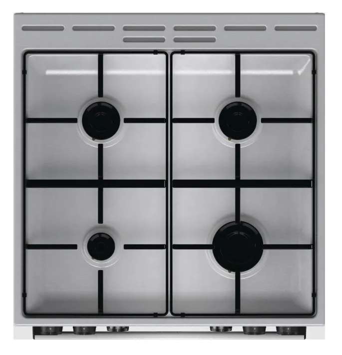 Плита Комбинированная Gorenje GKS6C70XJ нержавеющая сталь (без крышки) реш.сталь