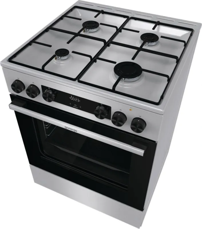 Плита Комбинированная Gorenje GKS6C70XJ нержавеющая сталь (без крышки) реш.сталь