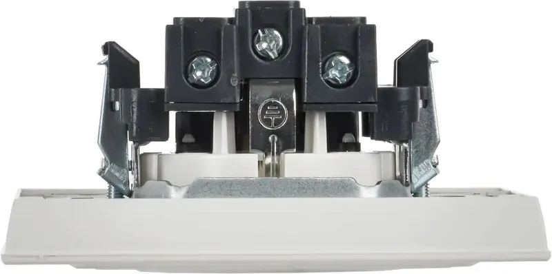 Розетка силов. IEK Brite РСР14-1-0-БрБ BR-R14-16-K01-F одинар. скрыт. зазем. штор. IP20 белый (упак.:1шт)