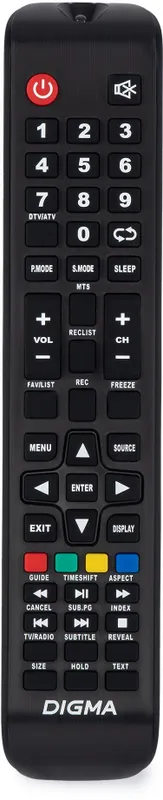Телевизор LED Digma 43" DM-LED43MBB21 черный FULL HD 60Hz DVB-T DVB-T2 DVB-C DVB-S DVB-S2 USB