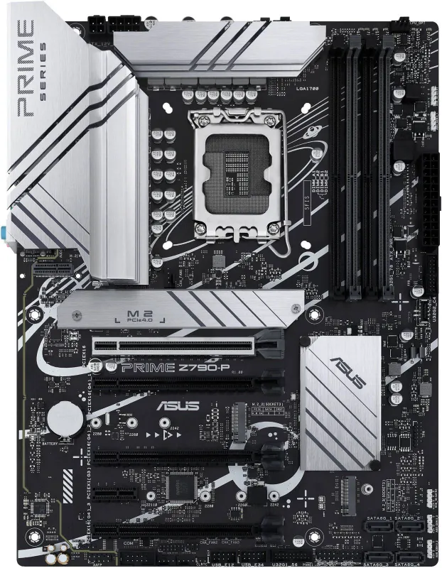 Материнская плата ASUS PRIME Z790-P, LGA1700, Z790, 4*DDR5, HDMI+DP, 4xSATA3 + RAID, M2, Audio, Gb LAN, USB 3.2, USB 2.0, ATX; 90MB1CK0-M0EAY0