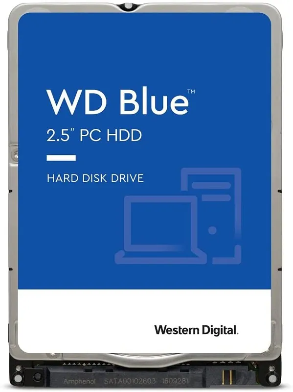 Жесткий диск Western Digital Blue HDD 2.5" SATA 2TB, 5400 rpm, 128Mb buffer, 7mm, WD20SPZX, 1 year