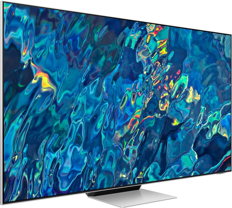 Телевизор QLED Samsung 55" QE55QN95BAUXCE Series 9 серебристый 4K Ultra HD 120Hz DVB-T2 DVB-C DVB-S2 USB WiFi Smart TV (RUS)