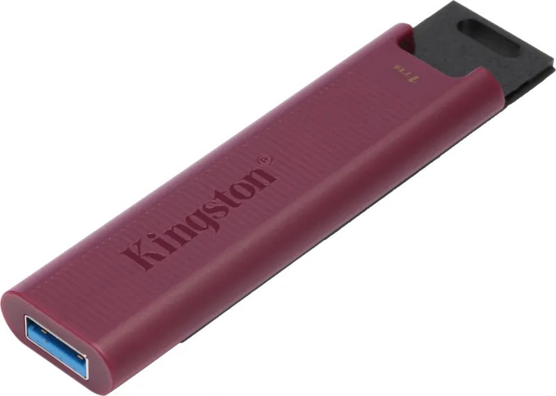 Флеш Диск Kingston 1Tb DataTraveler Max DTMAXA/1TB USB3.2 черный/бордовый