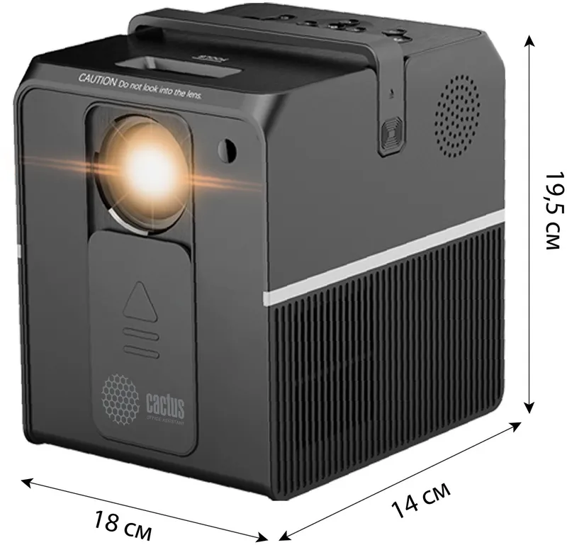 Проектор Cactus CS-PRC.04B.Full HD-A LCD 3500Lm (1920x1080) 1000:1 ресурс лампы:50000часов 1xUSB typeA 1xHDMI 1.35кг