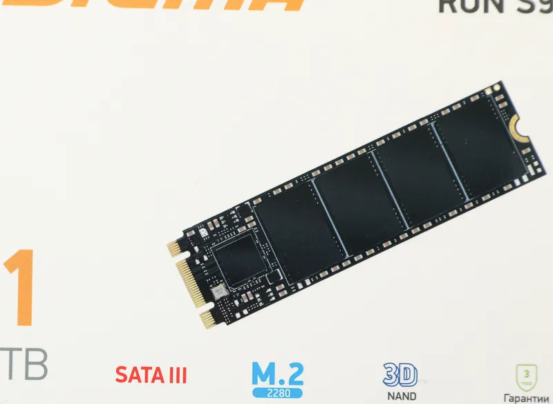 Накопитель SSD Digma SATA-III 1TB DGSR1001TS93T Run S9 M.2 2280
