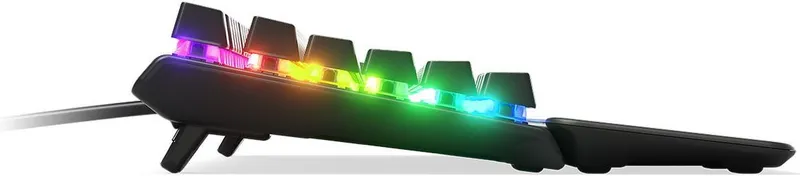 Клавиатура Steelseries Apex Pro механическая черный USB for gamer LED (подставка для запястий) (64626)