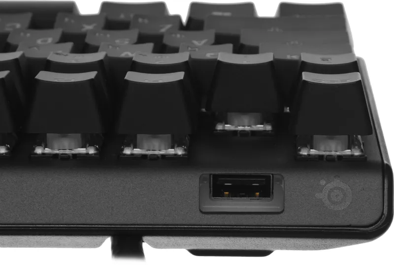 Клавиатура Steelseries Apex Pro механическая черный USB for gamer LED (подставка для запястий) (64626)