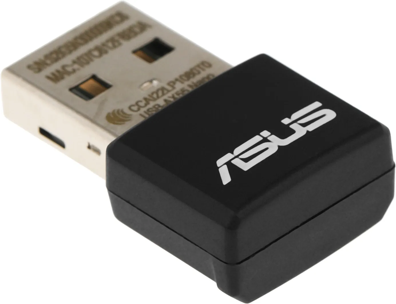 Адаптер ASUS USB-AX55 NANO // WI-FI 802.11ax/ac/a/g/n, 400 + 867 Mbps USB 3.0 Adapter + 2 antenna ; 90IG06X0-MO0B00