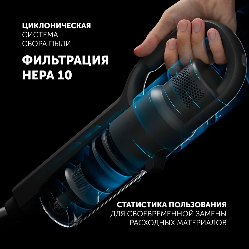 Пылесос Polaris PVCS 2090 350Вт черный/серебристый