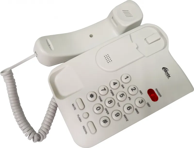 Телефон проводной Ritmix RT-311 белый