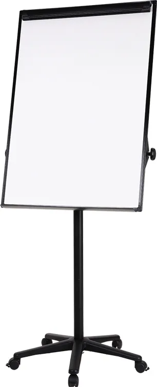 Флипчарт Deli EV130 лак 75x106.7см на роликах белый/черный