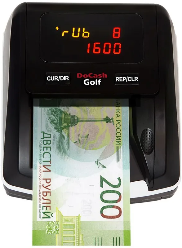 Детектор банкнот DoCash Golf автоматический рубли