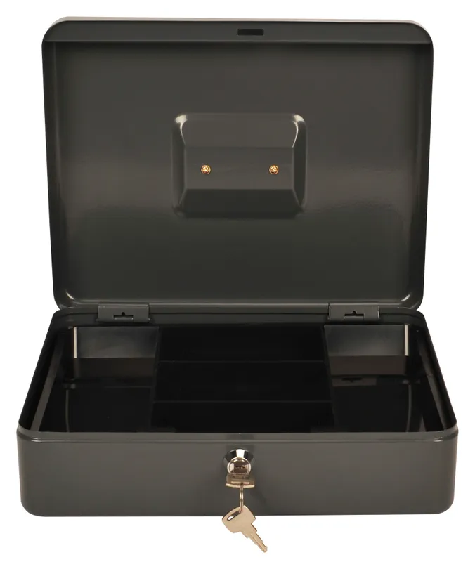 Ящик для денег без номинала Cactus CS-CB-004GY 90x300x240 серый сталь 1.967кг