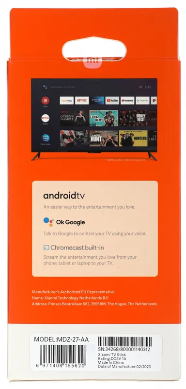 Медиаплеер Xiaomi Mi TV Stick 4K 8Gb