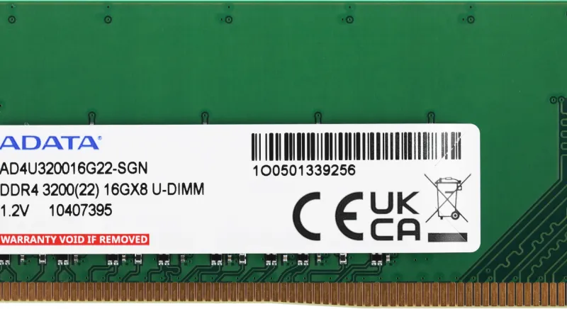 Память DDR4 16Gb 3200MHz A-Data AD4U320016G22-SGN Premier RTL PC4-25600 CL22 DIMM 288-pin 1.2В single rank Ret