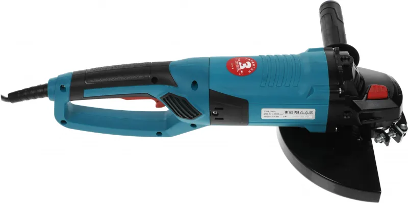 Углошлифовальная машина Кратон AMG-2100-230JC 2100Вт 6000об/мин рез.шпин.:M14 d=230мм (3 05 01 047)