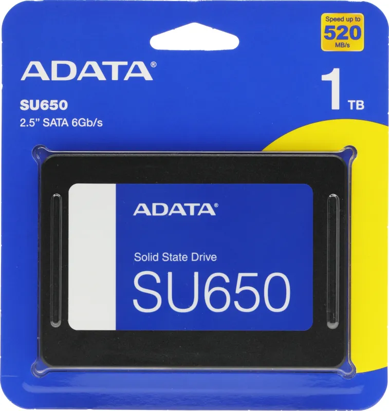 Твердотельный накопитель ADATA SU650 2.5" SATA 960GB 520/450 RETAIL