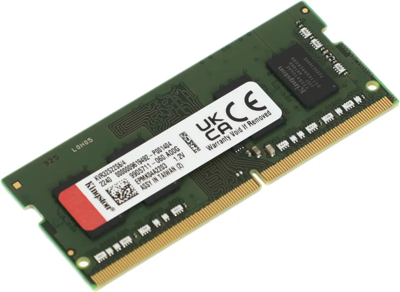Память DDR4 4Gb 3200MHz Kingston KVR32S22S6/4 VALUERAM RTL PC4-25600 CL22 SO-DIMM 260-pin 1.2В single rank Ret