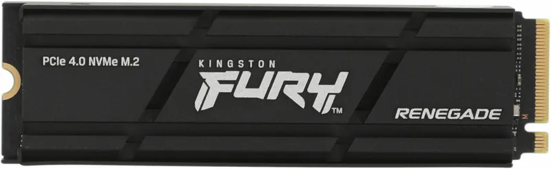 Твердотельный накопитель Kingston SSD 500GB SFYRSK/500G Fury Renegade M.2 2280 PCIe 4.0 x4 NVMe R7300/W3900MB/s 3D TLC MTBF 2M 500TBW  Retail Heatsink 1 year