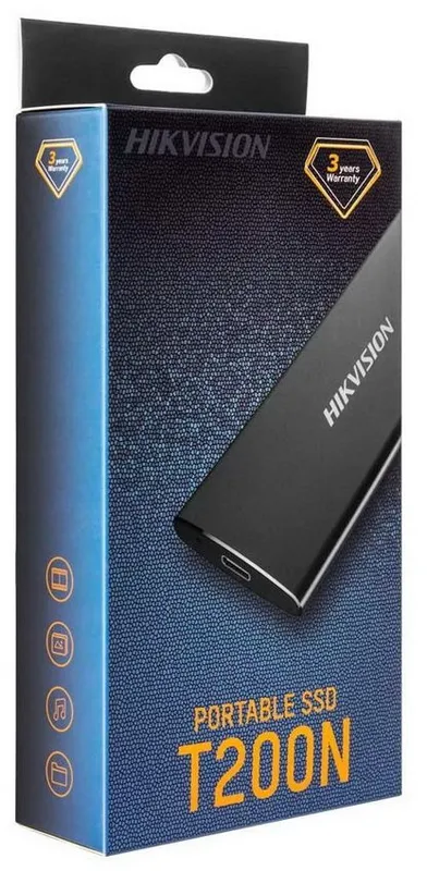 Накопитель SSD Hikvision USB-C 128Gb HS-ESSD-T200N 128G 1.8" черный