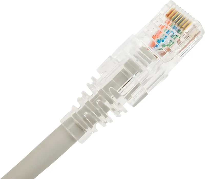 Патч-корд WRline WR-PC-RJ45-UTP-5E-1.5-GY UTP RJ-45 вил.-вилка RJ-45 кат.5E 1.5м серый LSZH (уп.:1шт)