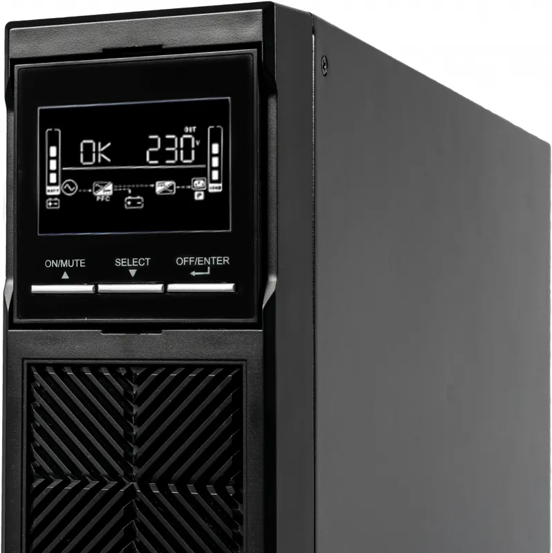 Systeme Electric Smart-Save Online SRT, 1500VA/1500W, On-Line, Extended-run, Rack 2U(Tower convertible), LCD, Out: 8xC13, SNMP Intelligent Slot, USB, RS-232