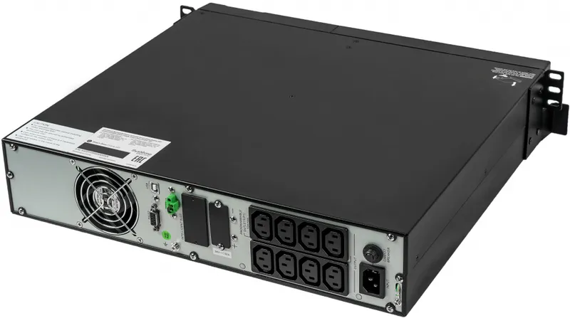 Systeme Electric Smart-Save Online SRT, 1500VA/1500W, On-Line, Extended-run, Rack 2U(Tower convertible), LCD, Out: 8xC13, SNMP Intelligent Slot, USB, RS-232