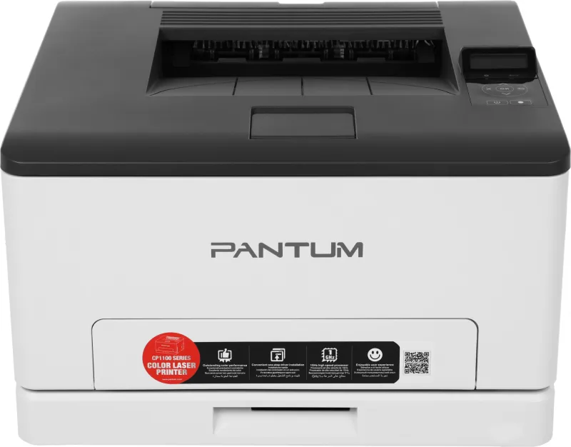 Принтер - лазер Pantum CP1100DN, Printer, Color laser, A4, 18 ppm (max 30000 p/mon), 1 GHz, 1200x600 dpi, 1 GB RAM, Duplex, paper tray 250 pages, USB, LAN, start. cartridge 1000/700 pages