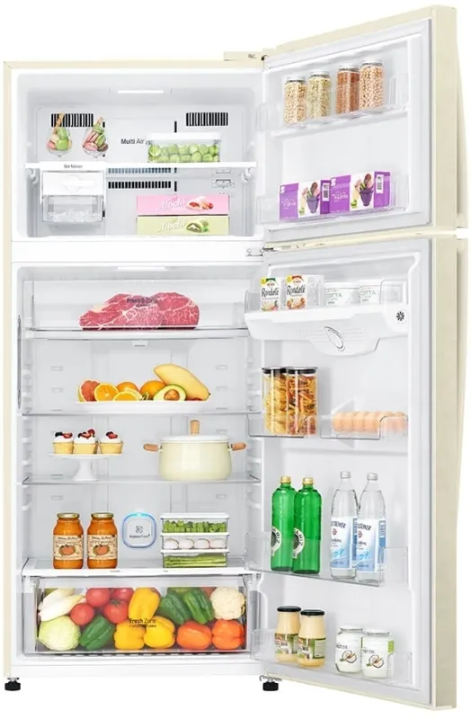 Холодильник LG GN-H702HEHL 2-хкамерн. бежевый глянц.