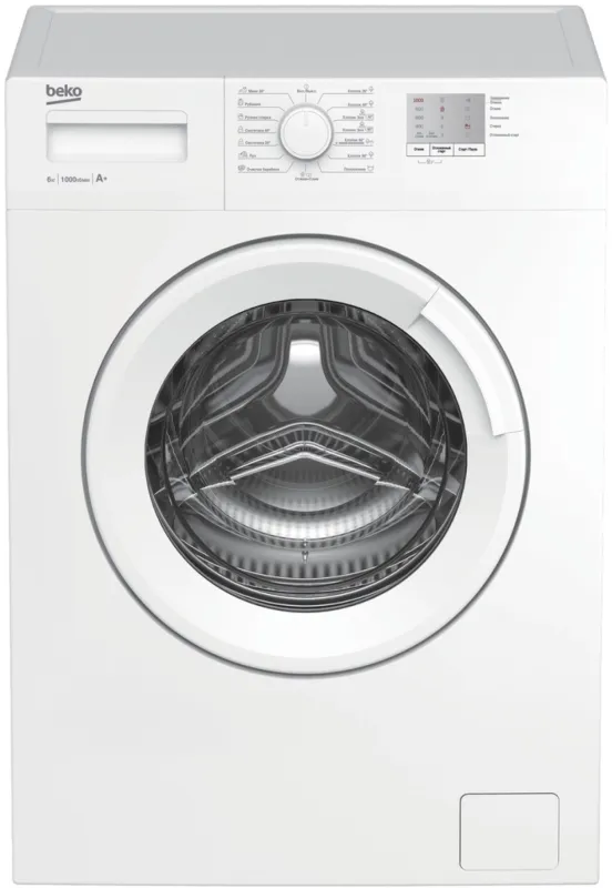 Стиральная машина Beko WRE6511BWW класс: A загр.фронтальная макс.:6кг белый инвертер