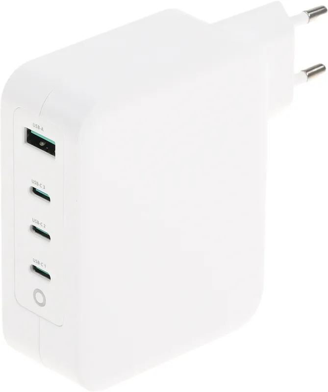 Блок питания TopON TOP-GaN-130W автоматический 130W 5V-20V 5A 4xUSB от бытовой электросети LED индикатор