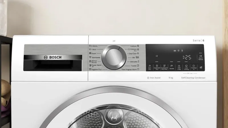 Сушильная машина Bosch Serie 6 WQG24590BY пан.англ. кл.энер.:A++ макс.загр.:9кг белый