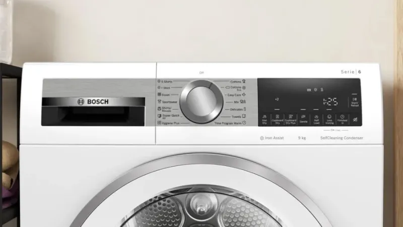 Сушильная машина Bosch Serie 6 WQG24590BY пан.англ. кл.энер.:A++ макс.загр.:9кг белый